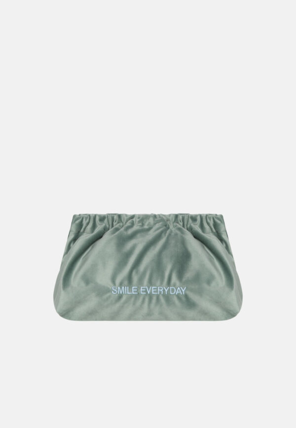 Smile Everyday - Velvet Clutch Bag
